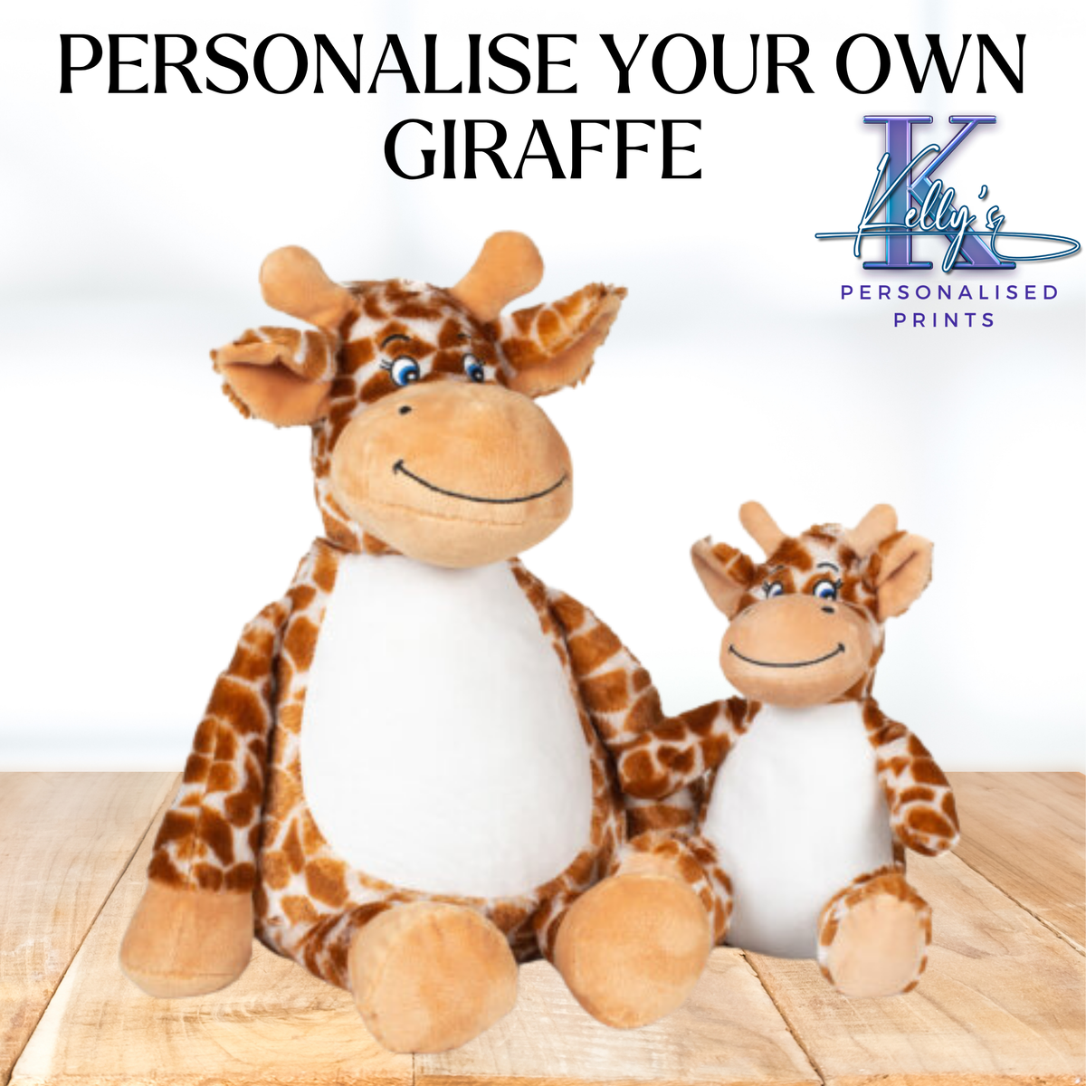 Personalised Giraffe Teddy Bear
