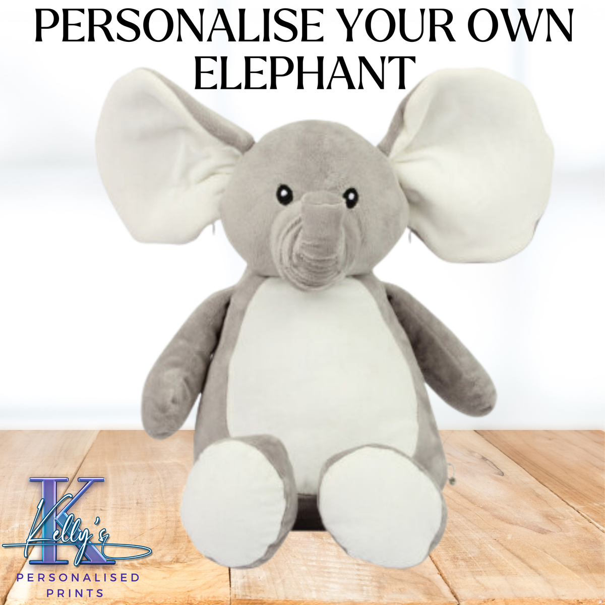 Personalised Elephant teddy bear