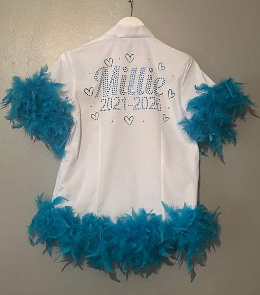 Rhinestone Name School Leavers Shirt
