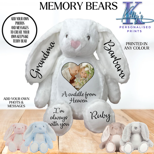 Memory Teddy Bear, A Hug from Heaven, A cuddle from Heaven