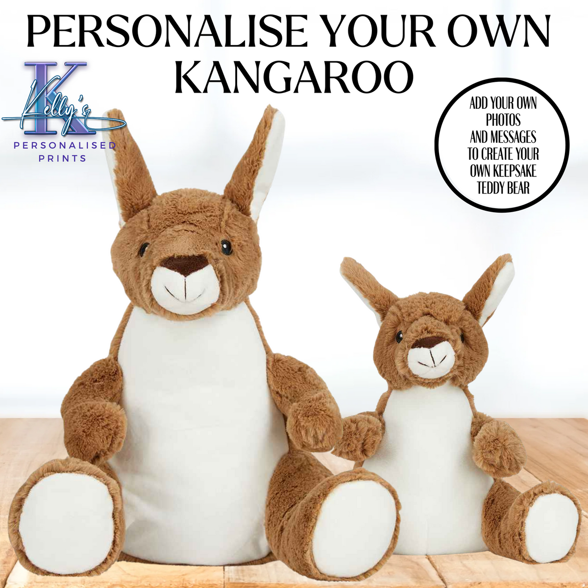 Personalised kangaroo Teddy Bear
