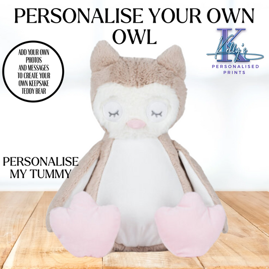 Personalised Owl Teddy Bear