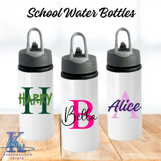 Personalised school water bottle