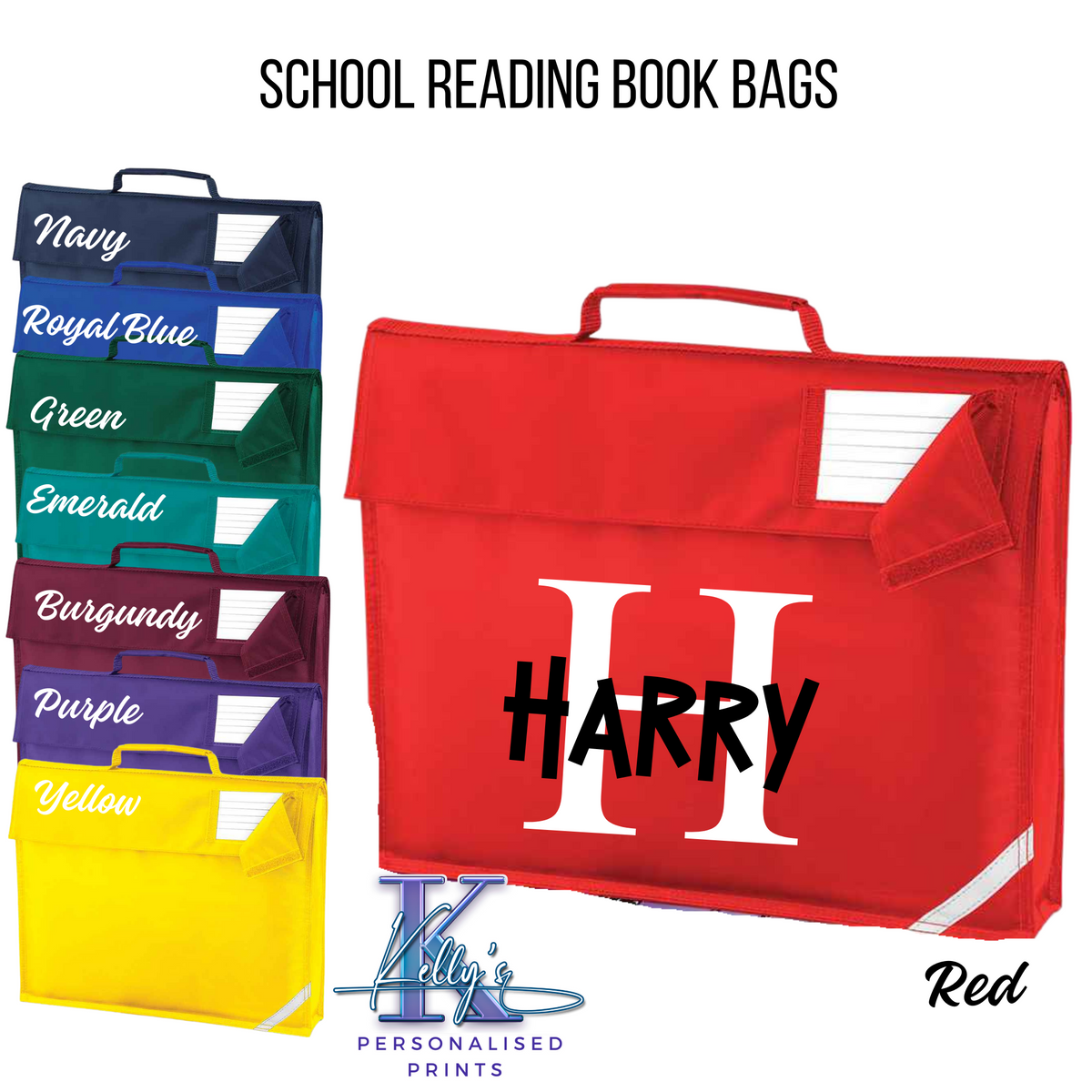 Personalised Book bag, Junior Book Bag