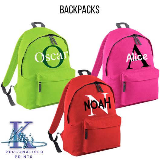 Personalised School Backpack, 12 Litres