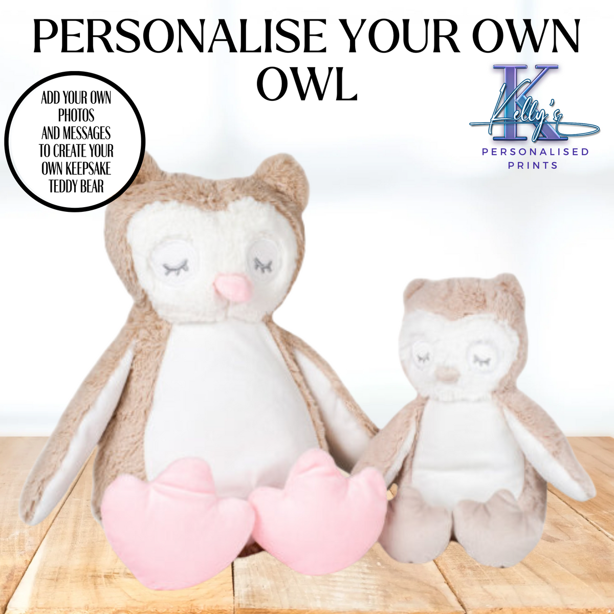 Personalised Owl Teddy Bear