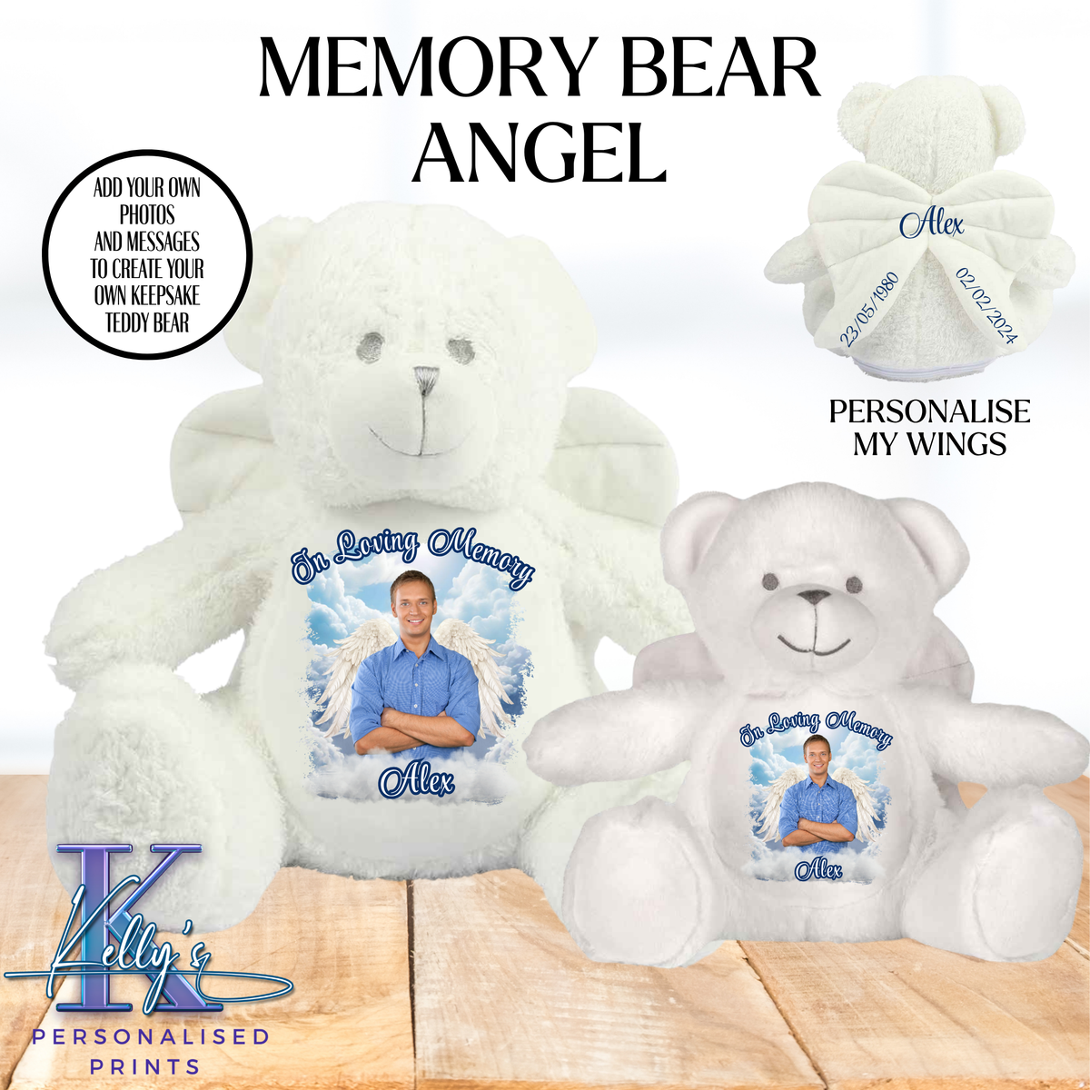 Memory Angel Teddy Bear In loving memory