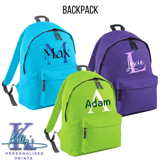 Personalised School Backpack, 18 Litres