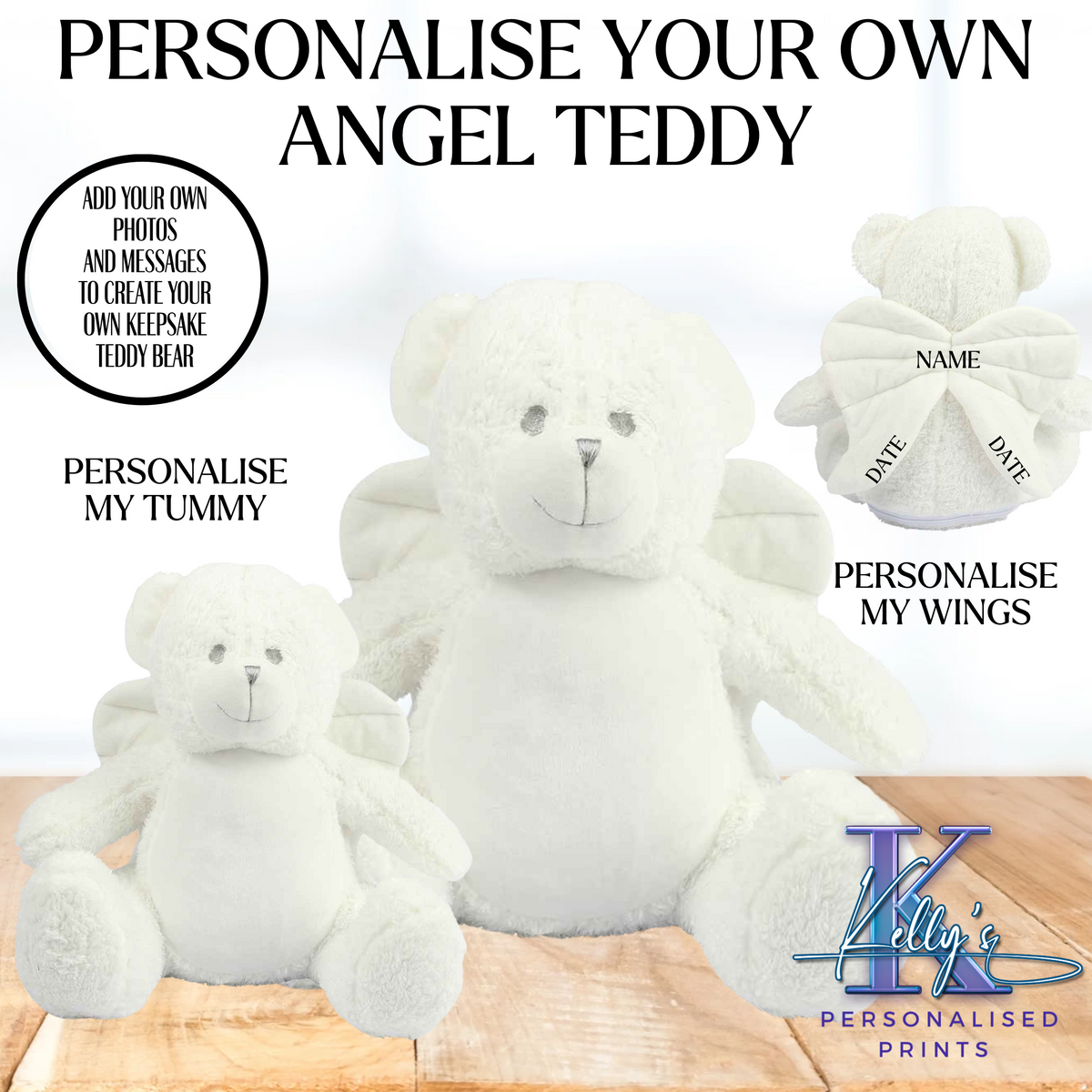 Personalised Angel Teddy Bear