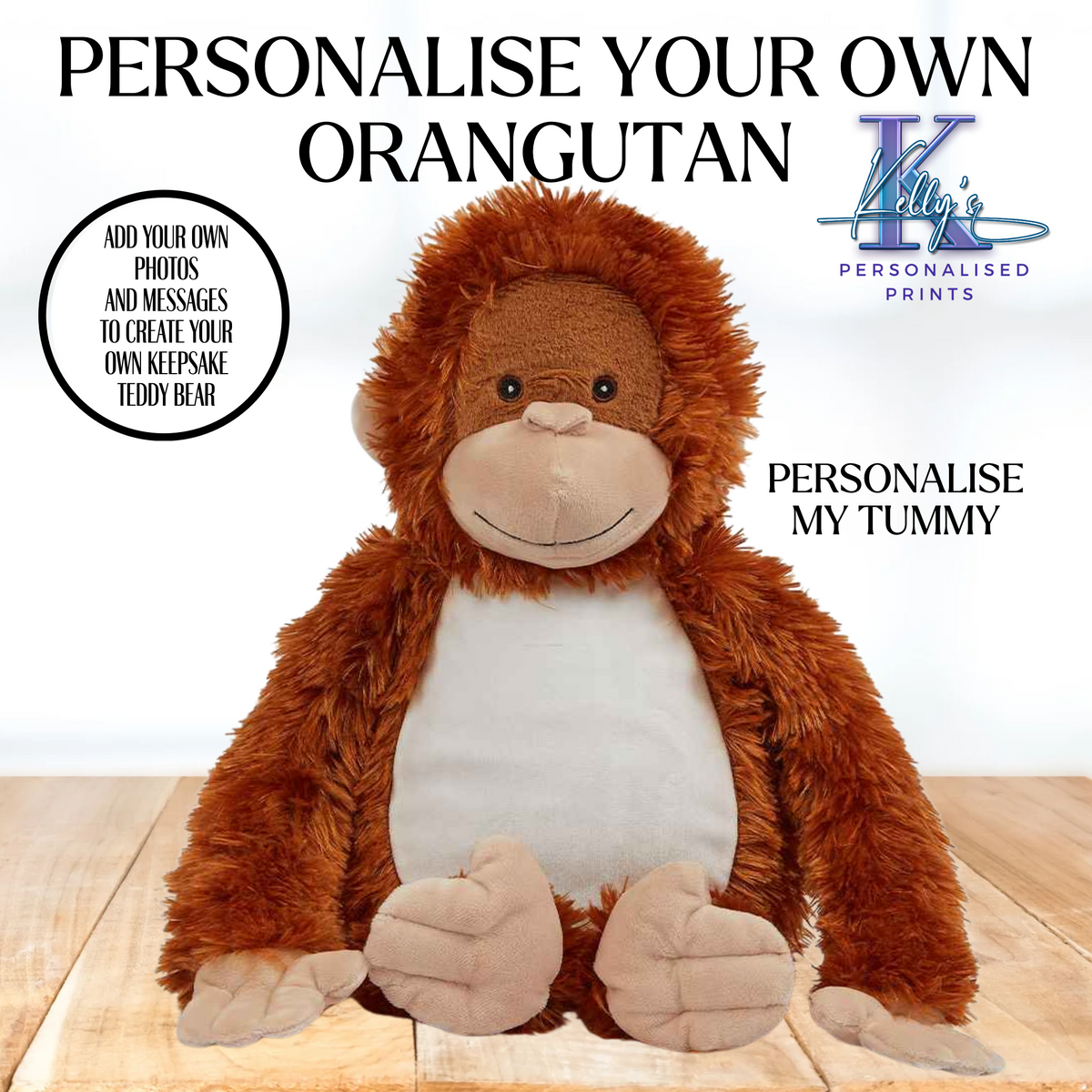 Personalised Orangutan Teddy Bear