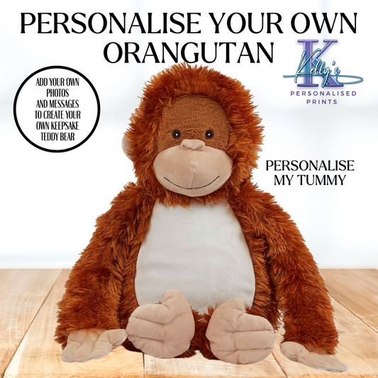 Personalised Orangutan Teddy Bear
