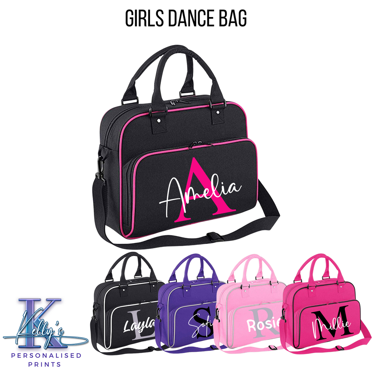 Personalised Dance Bag, Personalised Girl's Back to school bag