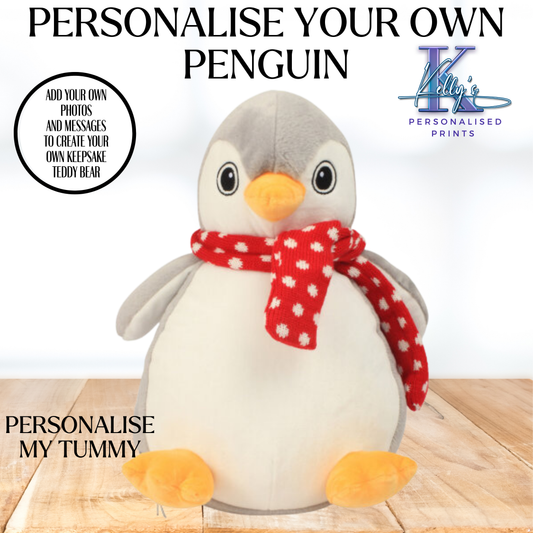 Personalised Penguin Teddy Bear